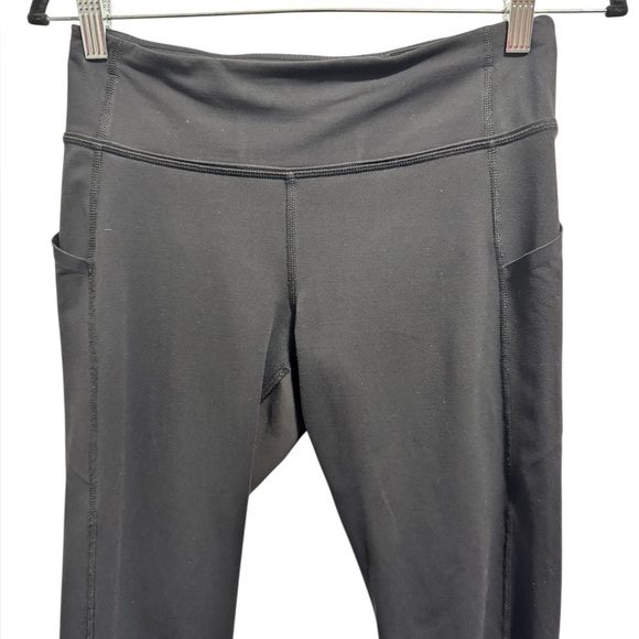 Lululemon Cropped Mesh Panel Pocket Leggings Black - Picture 3 of 9